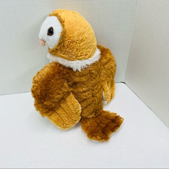 Wild Republic Barn Owl Plush Stuffed Animal Wildlife Toy Brown White Realistic - Picture 10 of 10